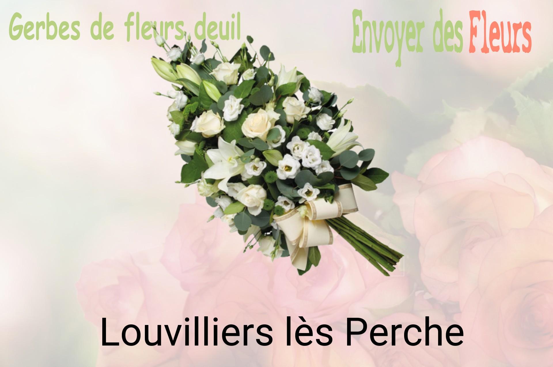 Gerbe de fleurs de deuil livrée à Louvilliers-lès-Perche